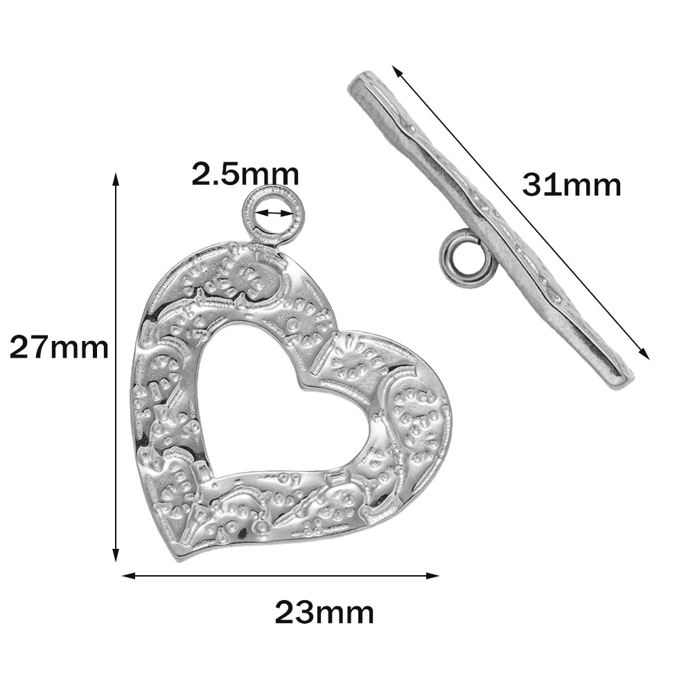 5 Sets Gold Color Stainless Steel OT Toggle End Clasp Buckle Connectors for DIY Bracelet Necklace Jewelry Making Supplies Crafts