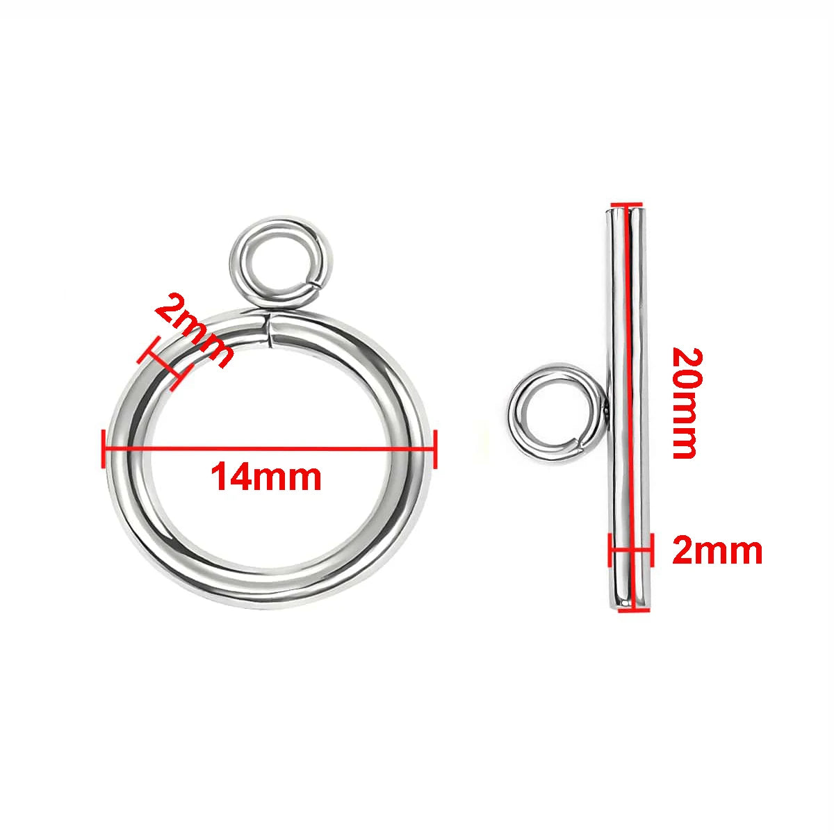4 Sets Stainless Steel OT Clasp Toggle Clasps 18k Gold for Necklaces Connectors Bracelets Hooks DIY Jewelry Making Accessories