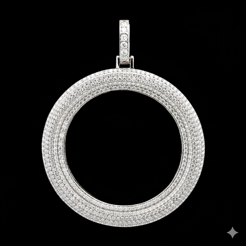 999231 | 925 Moissanite Rhodium Pendant