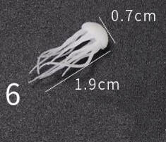MINI 3D Micro Jellyfish Landscape DIY Craft Handmade Resin Jewelry UV Epoxy Jewerly Filling Molds Figurines Decoration