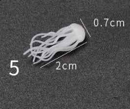 MINI 3D Micro Jellyfish Landscape DIY Craft Handmade Resin Jewelry UV Epoxy Jewerly Filling Molds Figurines Decoration