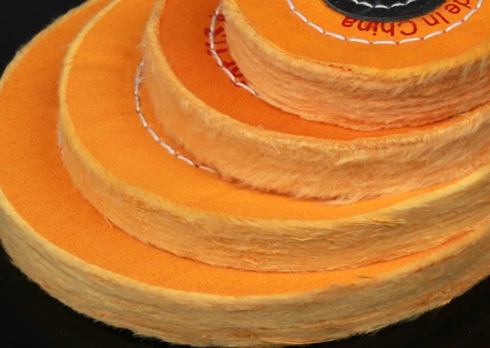 Cotton Polishing Wheel Cloth Buffing Wheel 3/4/5inch Arbor Buffer Mirror Polish White Round Wheel 50 layers Abrasive Tools