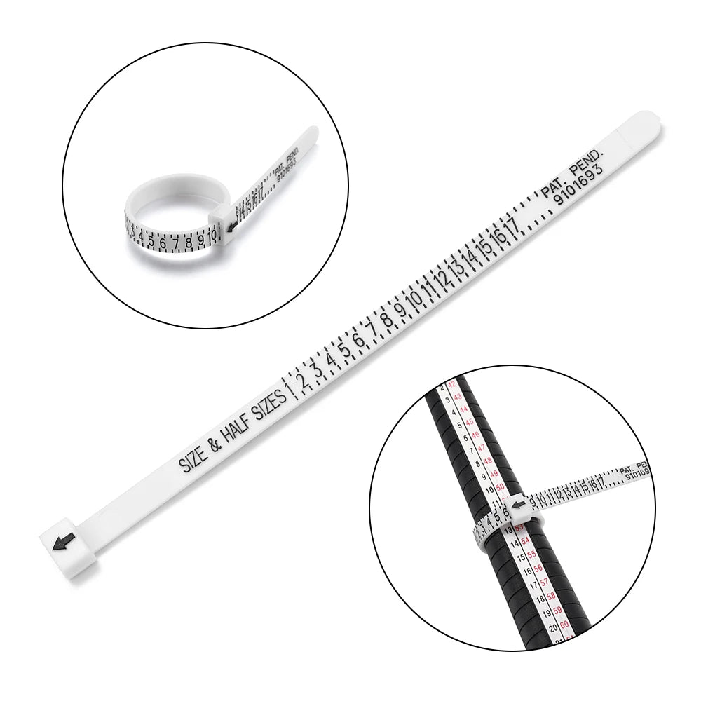 1pcs Professional Jewelry Tools Ring Mandrel Stick Finger Gauge Ring Sizer Measuring UK/US Size For DIY Jewelry Size Tool Sets
