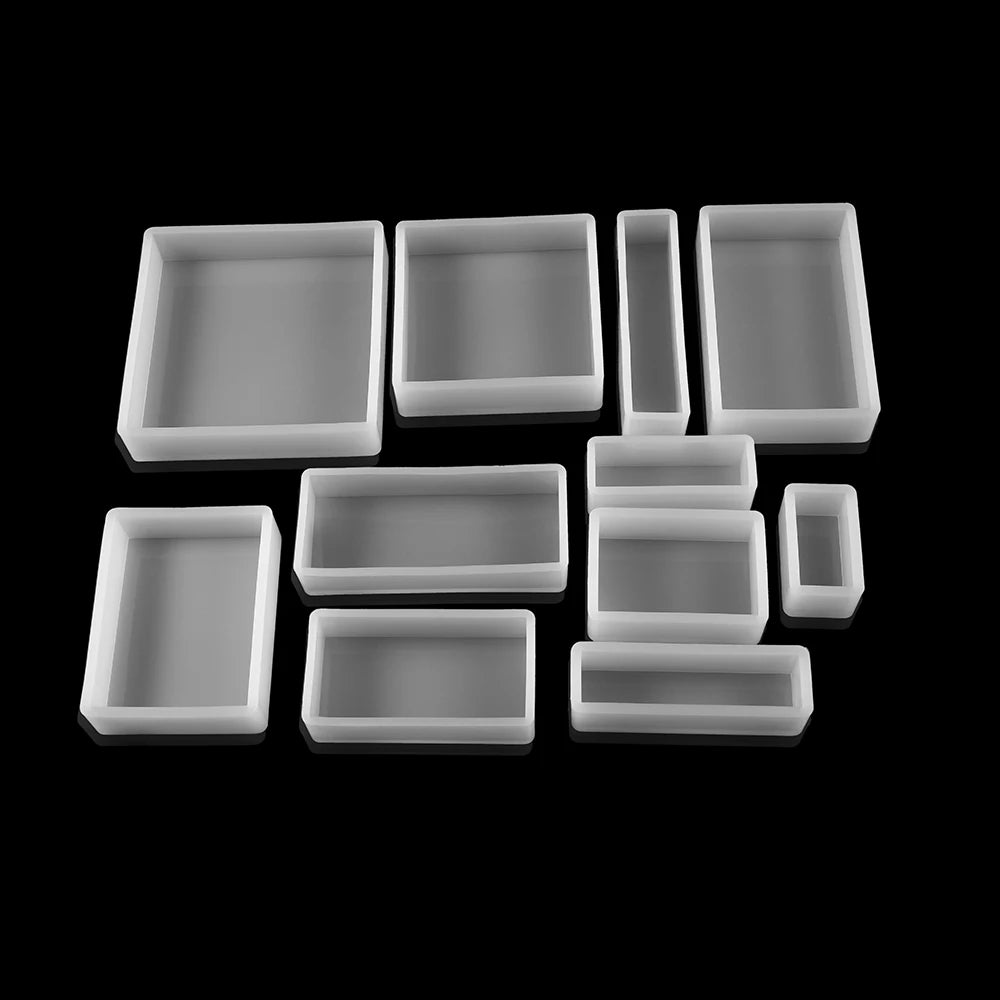 Square Rectangle Epoxy Resin Molds Real Dried Plants Flower Insect Specimen For Resin Epoxy Mold Silicone Jewelry Crafts Making
