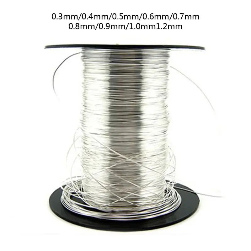 1m 925 Sterling Silver Wire in DIY Jewelry Making 0.3/0.4/0.5/0.6/0.7/0.8/0.9/1.2mm