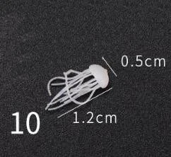 MINI 3D Micro Jellyfish Landscape DIY Craft Handmade Resin Jewelry UV Epoxy Jewerly Filling Molds Figurines Decoration