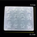 MINI 3D Micro Jellyfish Landscape DIY Craft Handmade Resin Jewelry UV Epoxy Jewerly Filling Molds Figurines Decoration