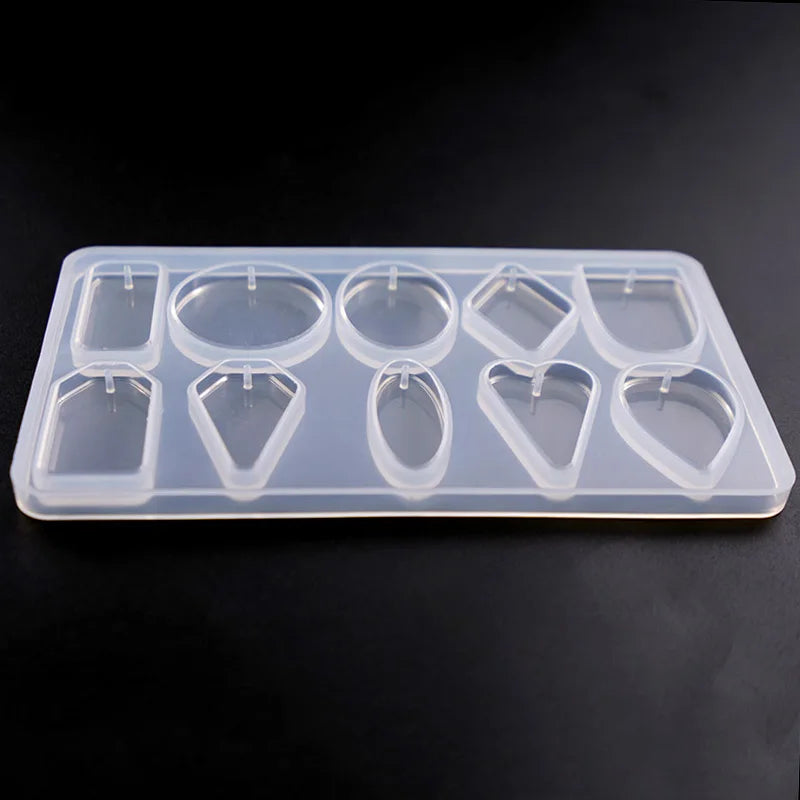 1PC Mix Pendant Shaped DIY Jewelry Tools UV Epoxy Resin Silicone Molds for Making Jewelry Supplies