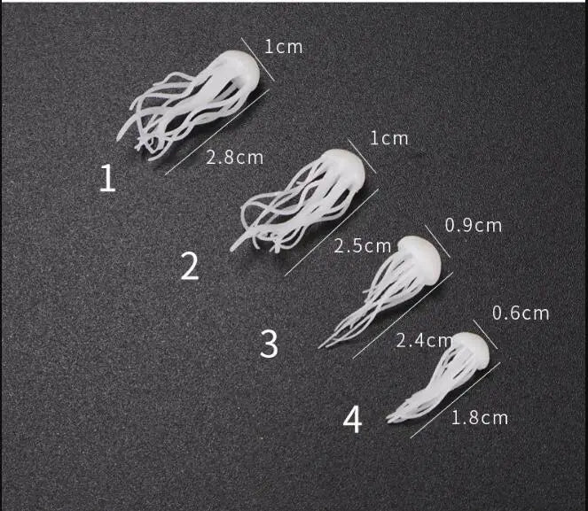 MINI 3D Micro Jellyfish Landscape DIY Craft Handmade Resin Jewelry UV Epoxy Jewerly Filling Molds Figurines Decoration