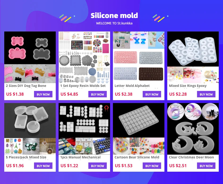 Square Rectangle Epoxy Resin Molds Real Dried Plants Flower Insect Specimen For Resin Epoxy Mold Silicone Jewelry Crafts Making