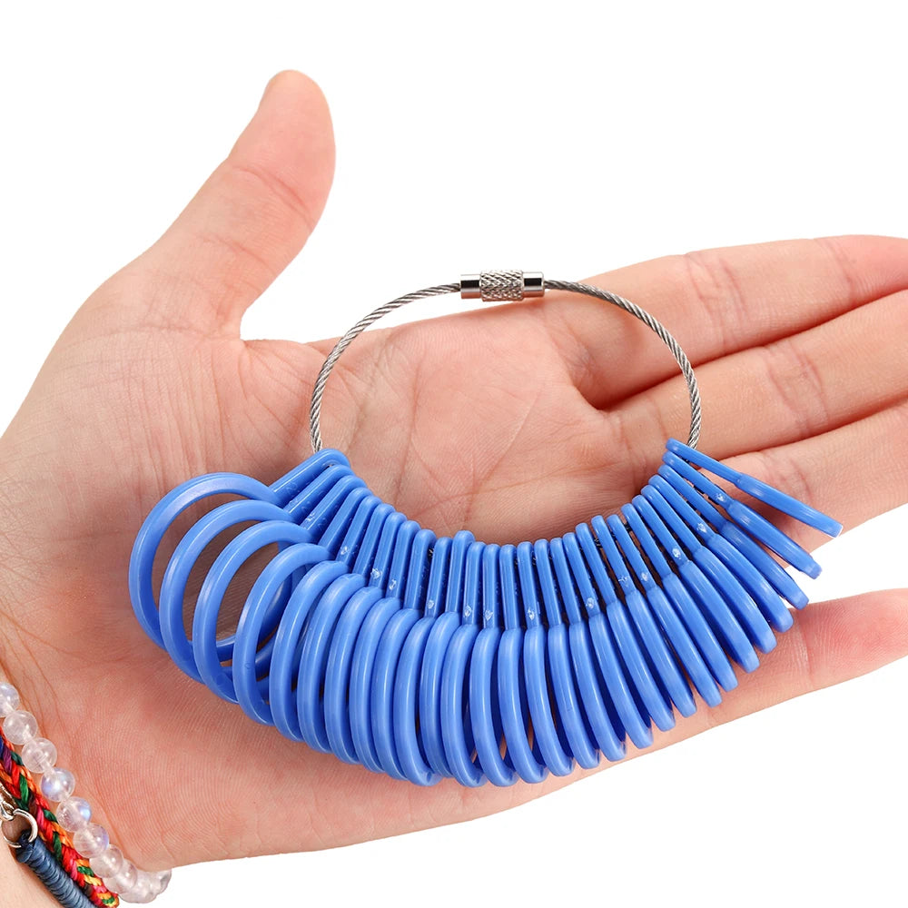 1pcs Professional Jewelry Tools Ring Mandrel Stick Finger Gauge Ring Sizer Measuring UK/US Size For DIY Jewelry Size Tool Sets
