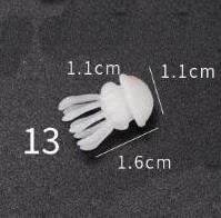 MINI 3D Micro Jellyfish Landscape DIY Craft Handmade Resin Jewelry UV Epoxy Jewerly Filling Molds Figurines Decoration