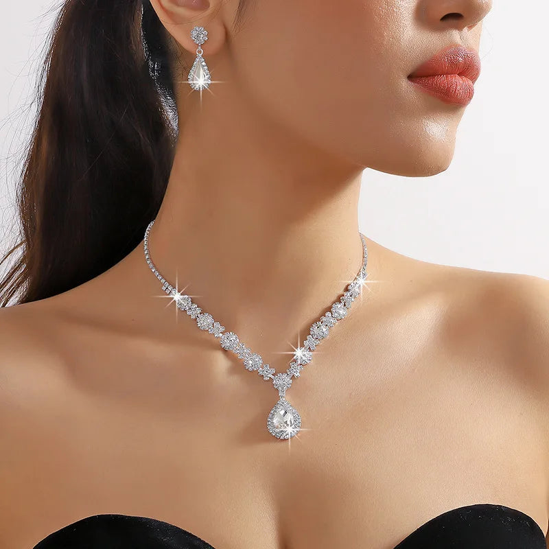 Elegant Jewelry Sets Choker Necklace Wedding Decoration For Evening Parties Wedding Events Fashion Enthusiasts