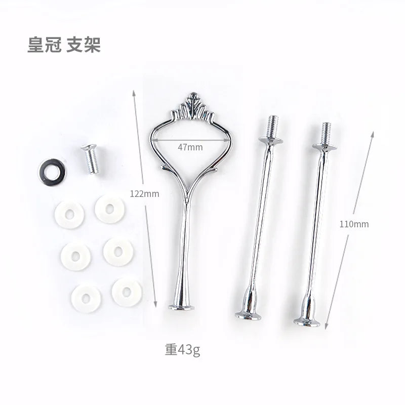 DIY Three-layer Round Fruit Plate Silicone Mold Cake Snack Rack Epoxy Resin Molds For Home Decoration Resin Art Mould