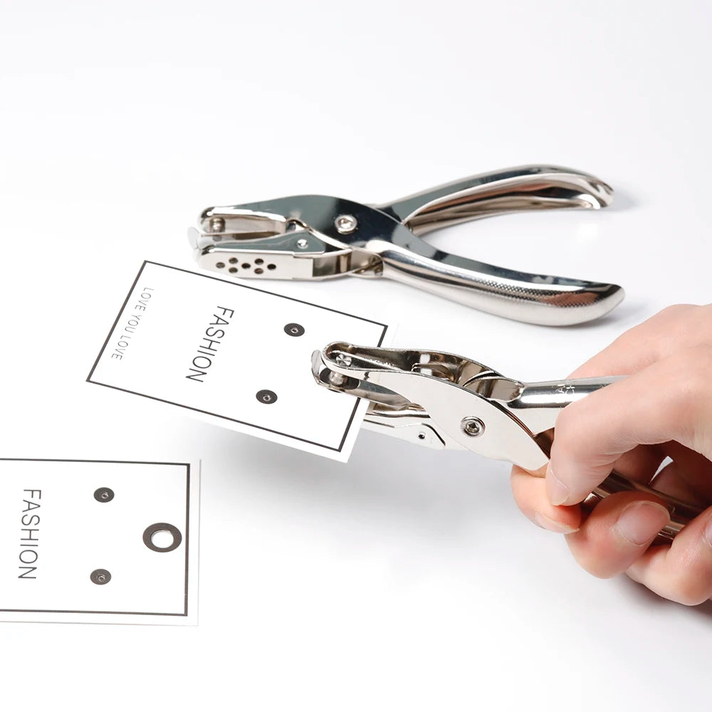 3/6mm Single Hole Puncher Handhold Metal Puncher Tool Punch Pliers For Earring Necklace Cards Hand Paper Scrapbooking Punches