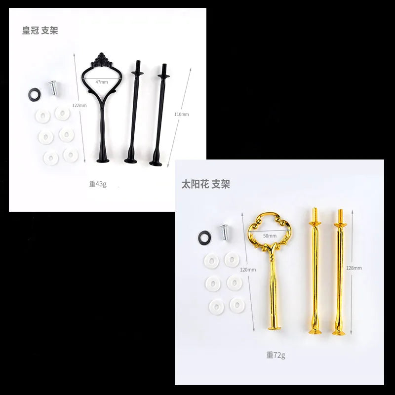 DIY Three-layer Round Fruit Plate Silicone Mold Cake Snack Rack Epoxy Resin Molds For Home Decoration Resin Art Mould