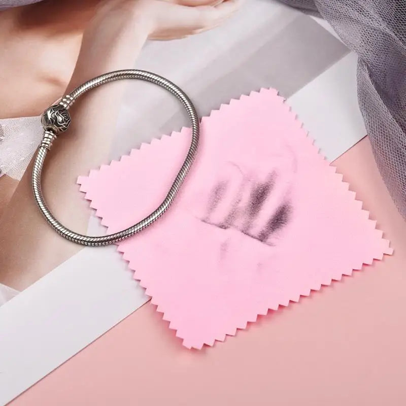 50pcs Silverware Polishing Cloth Soft Cleaning Polishing Cloth Clean Wipe Wiping Cloth For Silver Gold Jewelry Tools Equipments