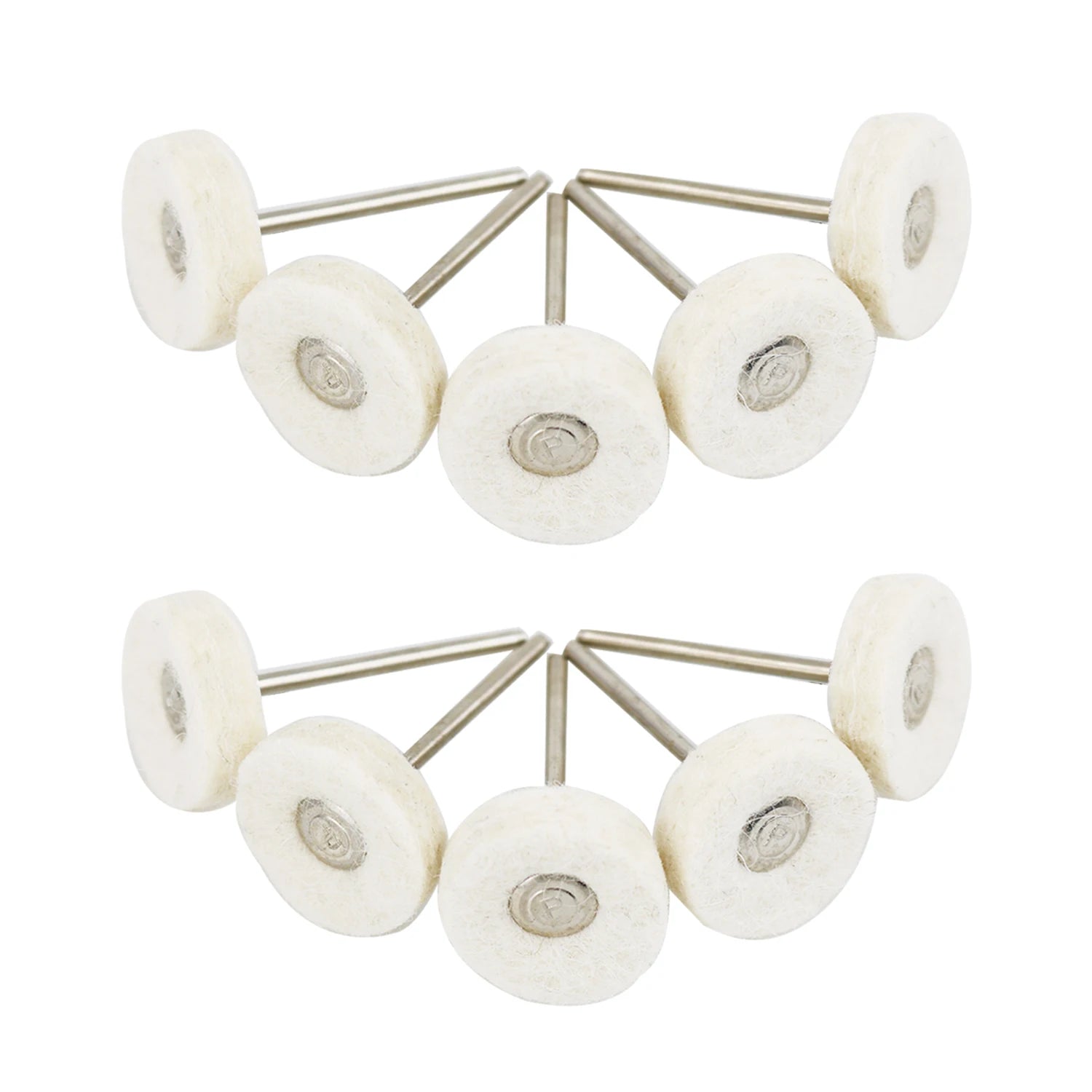 Felt Polishing Buffing Wheels Pad Clean Wheels Point Grinding Bits Rotary Tool Soft Polishing Buffing Wheel 100pcs