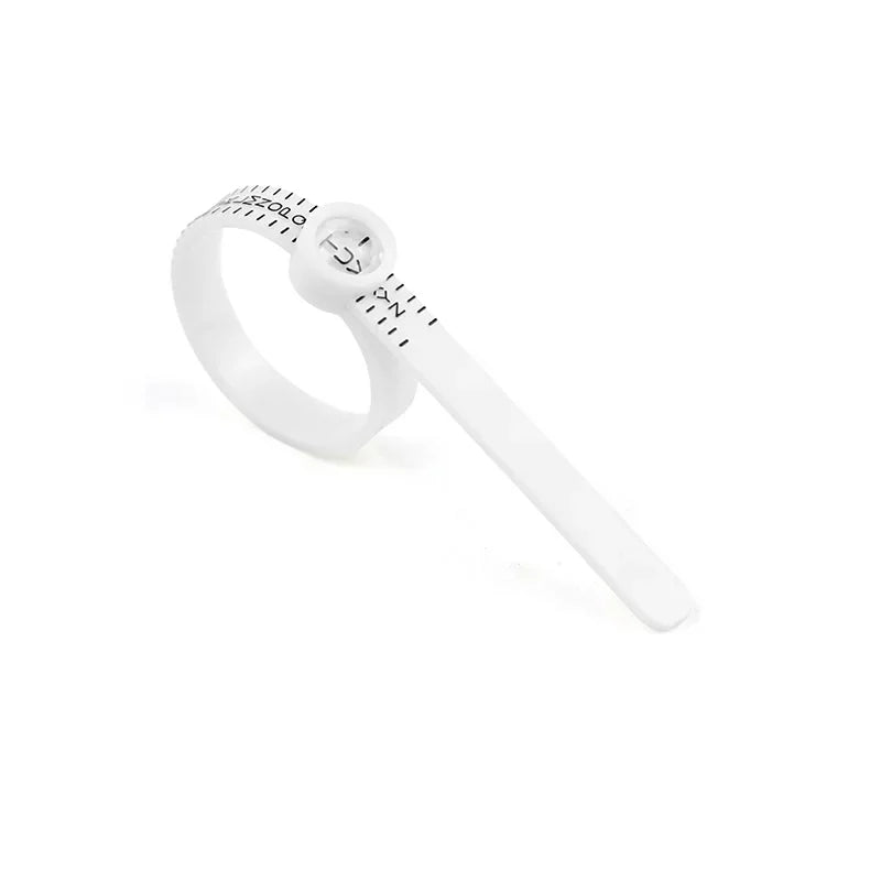 Plastic UK US EU HK Ring Sizer with Magnifier Ring Ruler Measurer Finger Gauge Ring Sizing Tool  Jewellery Measuring Tool