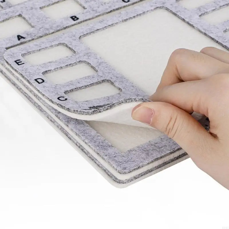 Nonslip Beading Mat Beads Design Tray For Jewelry Making With Felt Surfaces And Measurement Markings H8WF