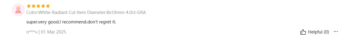 Moissanite Stone Radiant Cut D Color VVS1 Gemstone Lab Grown Synthetic Diamond for Charms Women Jewelry with  Certificate