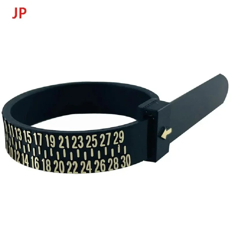 Plastic UK/US/EU/JP/HK Ring Sizer Measuring Set Reusable Finger Size Gauge Measure Tool Jewelry Sizing Tools
