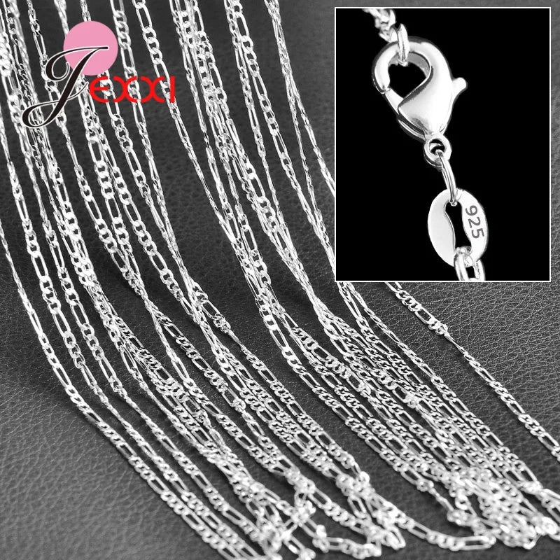 925 Sterling Silver New Arrival Hot Sale 5PCS Multi Style 16-30 Inch Luxury Colar Feminina Temperament Elegant Jewelry