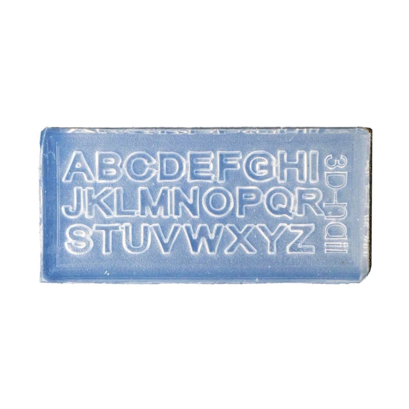 R3MC Mini Letter Numbers 3D Nail Art Decorations UV Crystal Epoxy Mold Silicone Mould