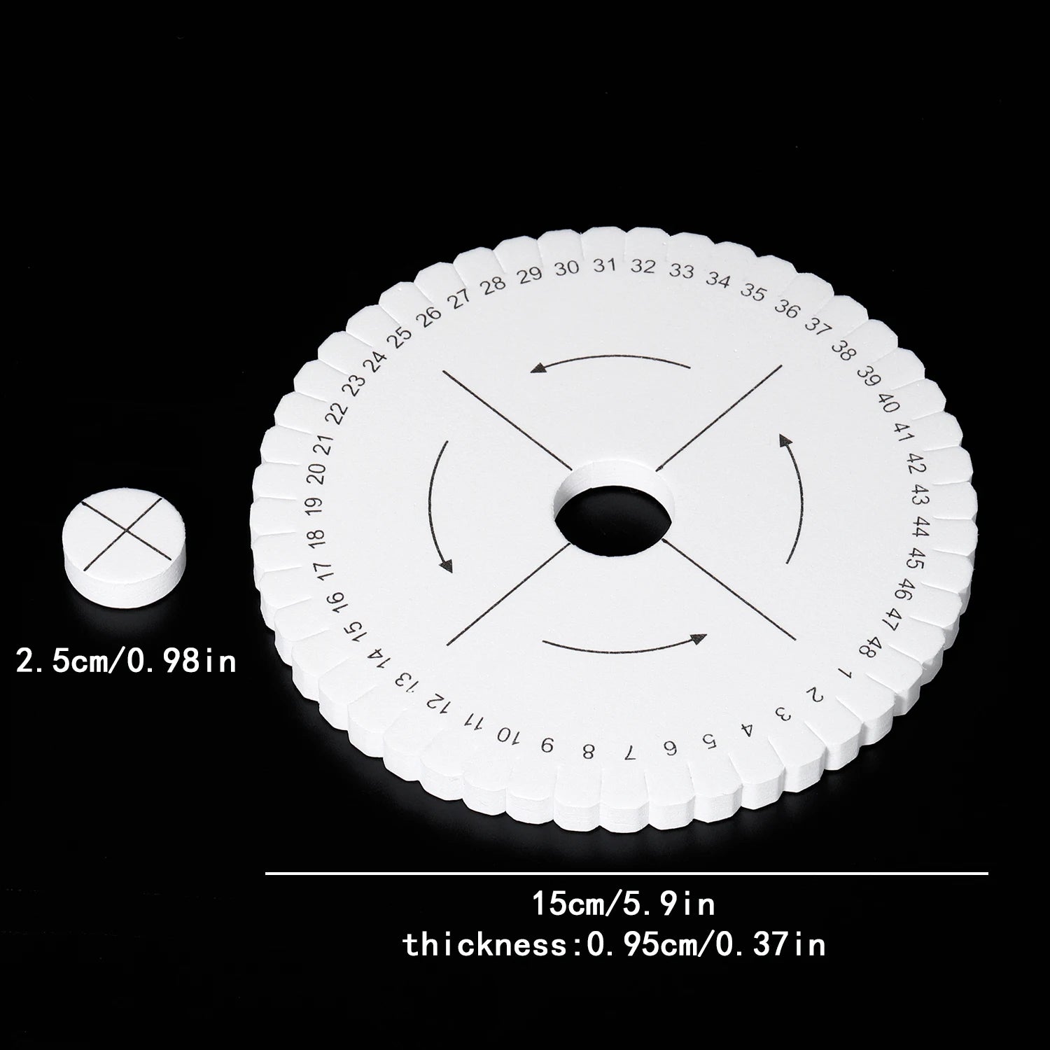 Round Square Knitting Kumihimo Beading Cord Disc Braiding Disk Tray Braided Plate Positioning Pin DIY Bracelet Weaving Board