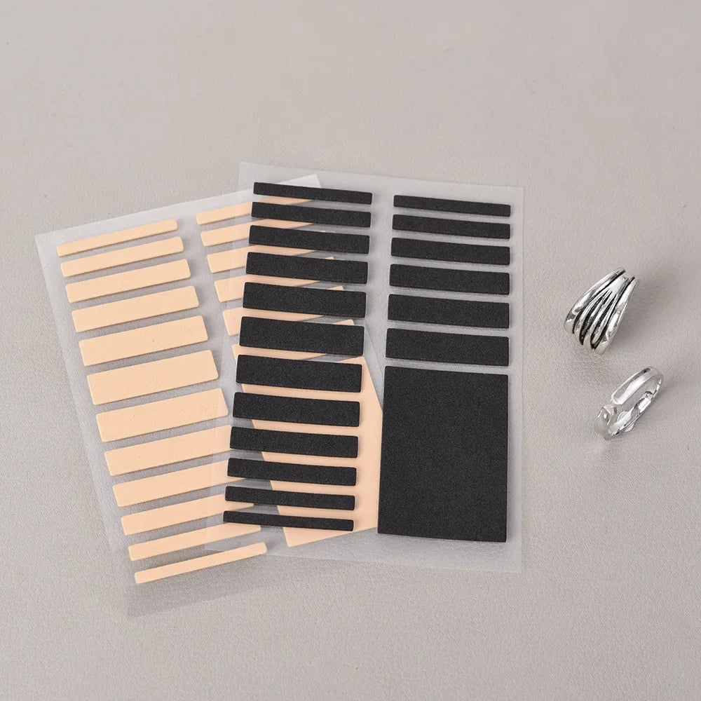 19pcs Any Rings Size Adjust Stickers Silicone Transparent Big Size Ring Invisible Fixed Tightener Reducer Resizing Jewelry Tools