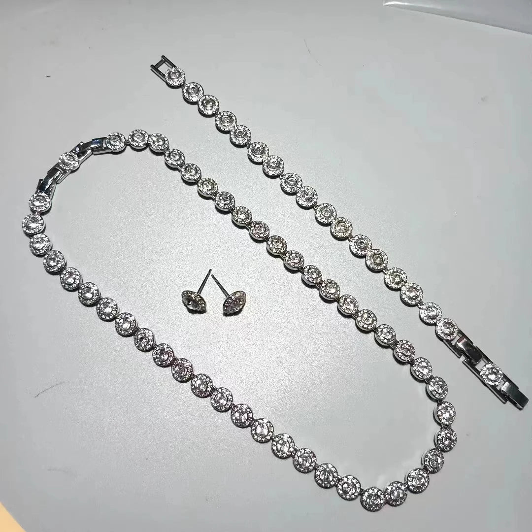 2025 New Original High Jewelry Set Collection Charming for Women Necklace Earrings Bracelet Best Wedding Gift