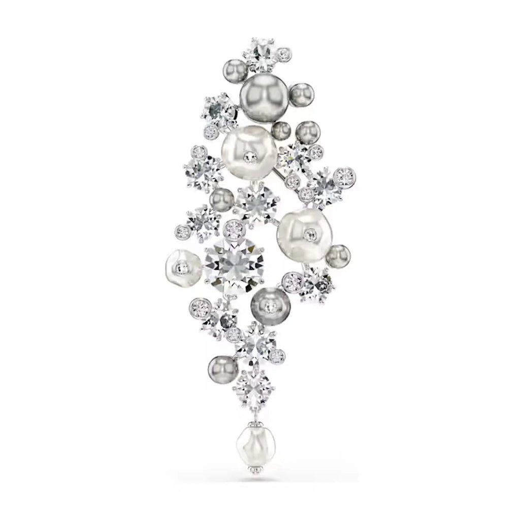 2026 New Trend Fine Jewelry Set Charming White  Red Crystal Pendant Fashion Rose Gold Pearl Necklace Bracelet Earrings for Women