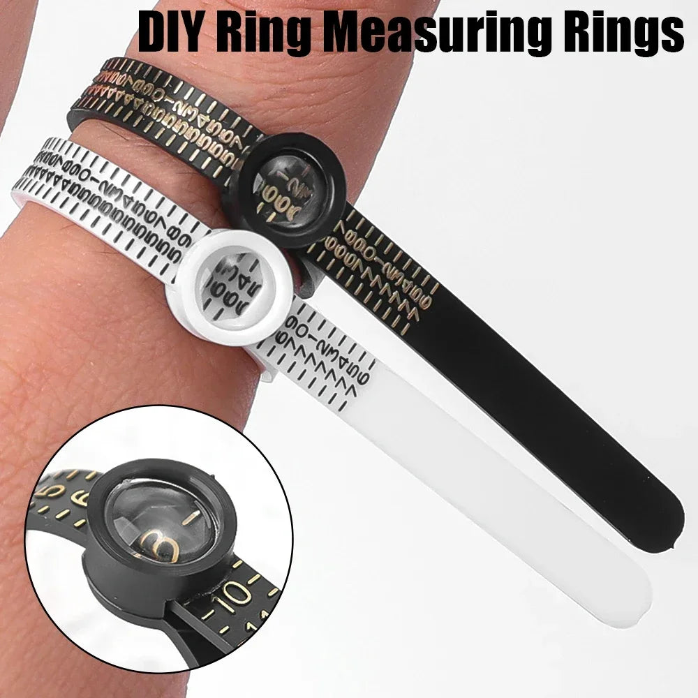 Ring sizer Measure Finger Coil Ring Sizing Tool UK/US/EU/JP Size Measurements Ring Sizer Gauge Tools Jewelry Accessory Newest