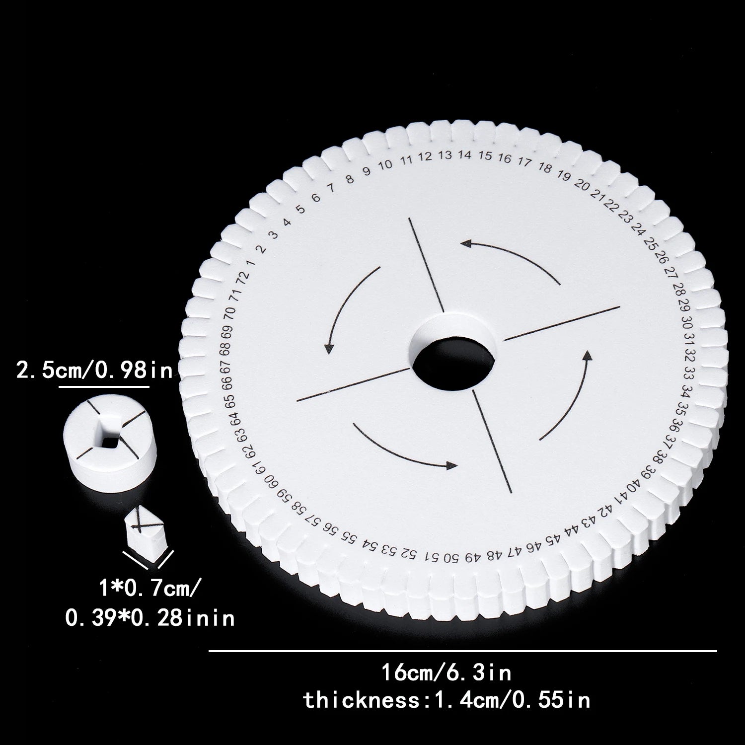 Round Square Knitting Kumihimo Beading Cord Disc Braiding Disk Tray Braided Plate Positioning Pin DIY Bracelet Weaving Board
