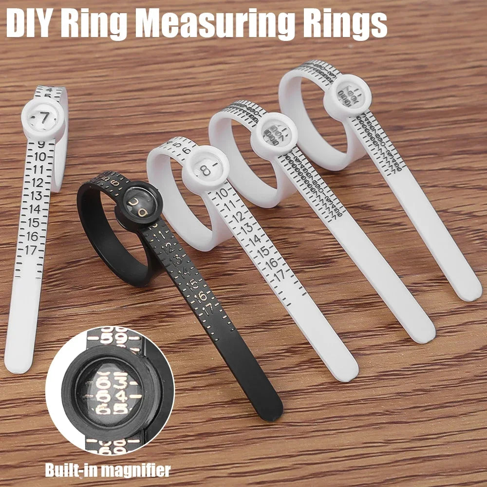 Ring sizer Measure Finger Coil Ring Sizing Tool UK/US/EU/JP Size Measurements Ring Sizer Gauge Tools Jewelry Accessory Newest