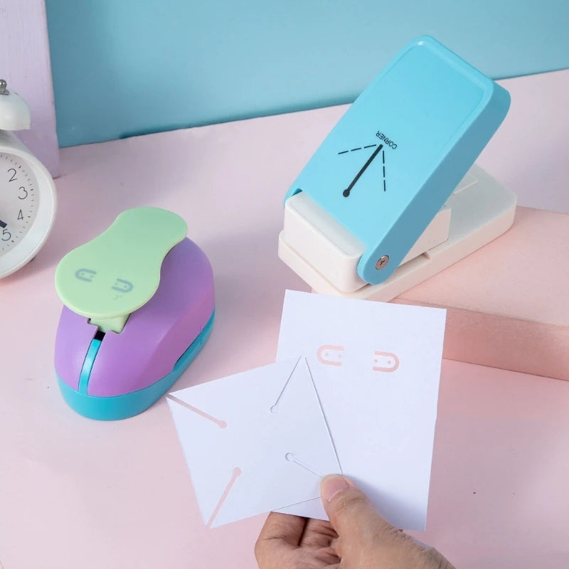 Convenient Paper Cutter Hole Round Cutter Durable DIY Embossing Punches Earring Card Punche for DIY Projects