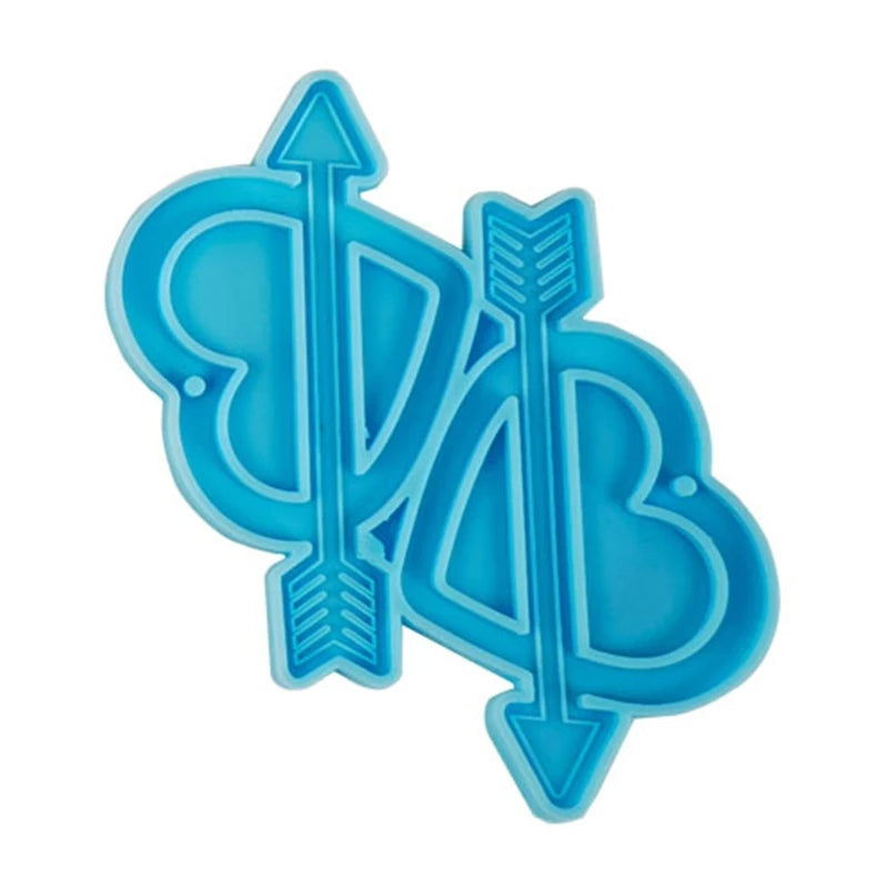 Valentine's Day Earrings Epoxy Resin Mold Eardrop Danglers Silicone Mould DIY Crafts Jewelry Pendants Casting Tools