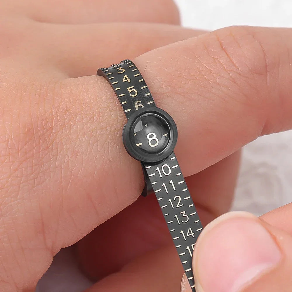 Ring sizer Measure Finger Coil Ring Sizing Tool UK/US/EU/JP Size Measurements Ring Sizer Gauge Tools Jewelry Accessory Newest
