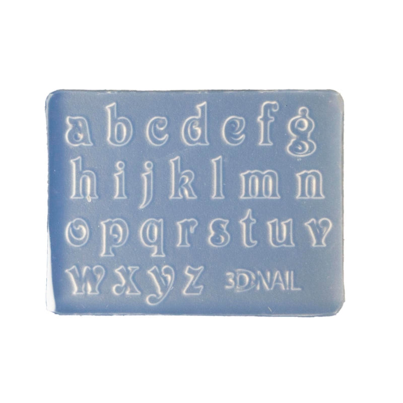 R3MC Mini Letter Numbers 3D Nail Art Decorations UV Crystal Epoxy Mold Silicone Mould