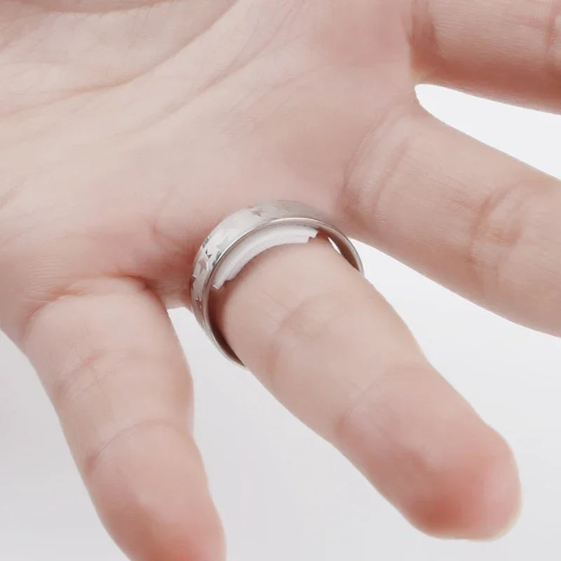 19pcs Any Rings Size Adjust Stickers Silicone Transparent Big Size Ring Invisible Fixed Tightener Reducer Resizing Jewelry Tools