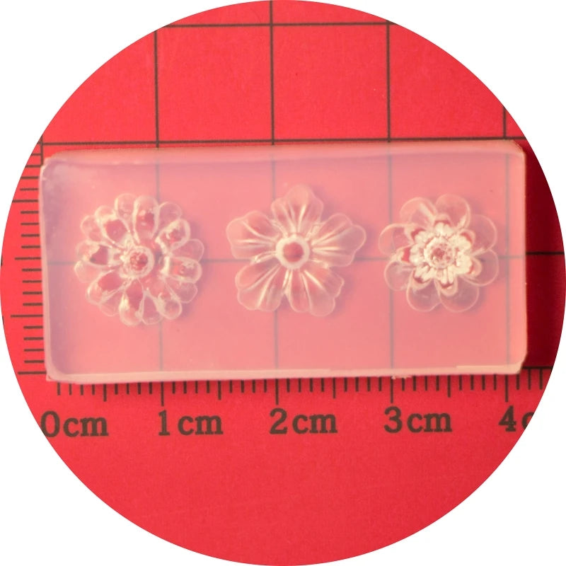 3D Nail Art Mold UV Epoxy Resin Glue Petal Flower Silicone Mold Three-Dimensional Flower Decorative Diamond Sticker Nail Jewelry