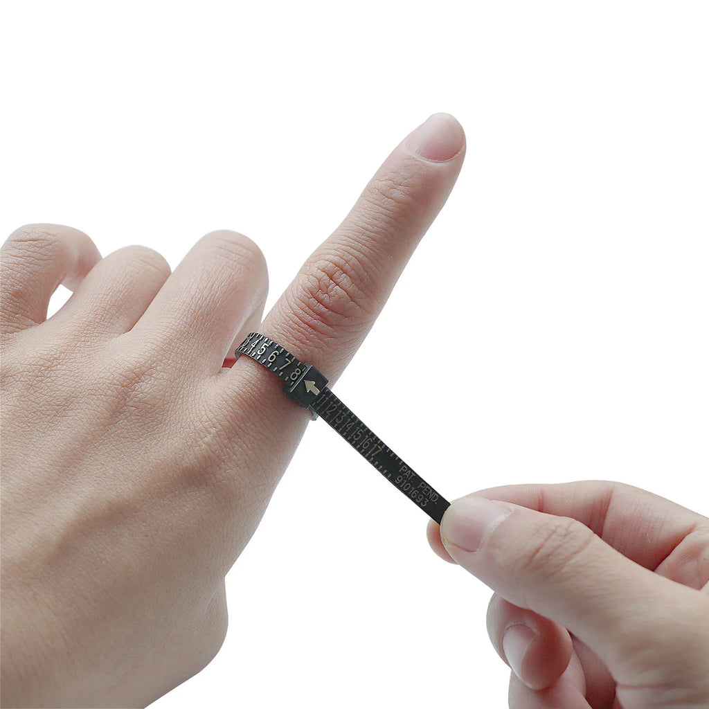 Plastic UK/US/EU/JP/HK Ring Sizer Measuring Set Reusable Finger Size Gauge Measure Tool Jewelry Sizing Tools