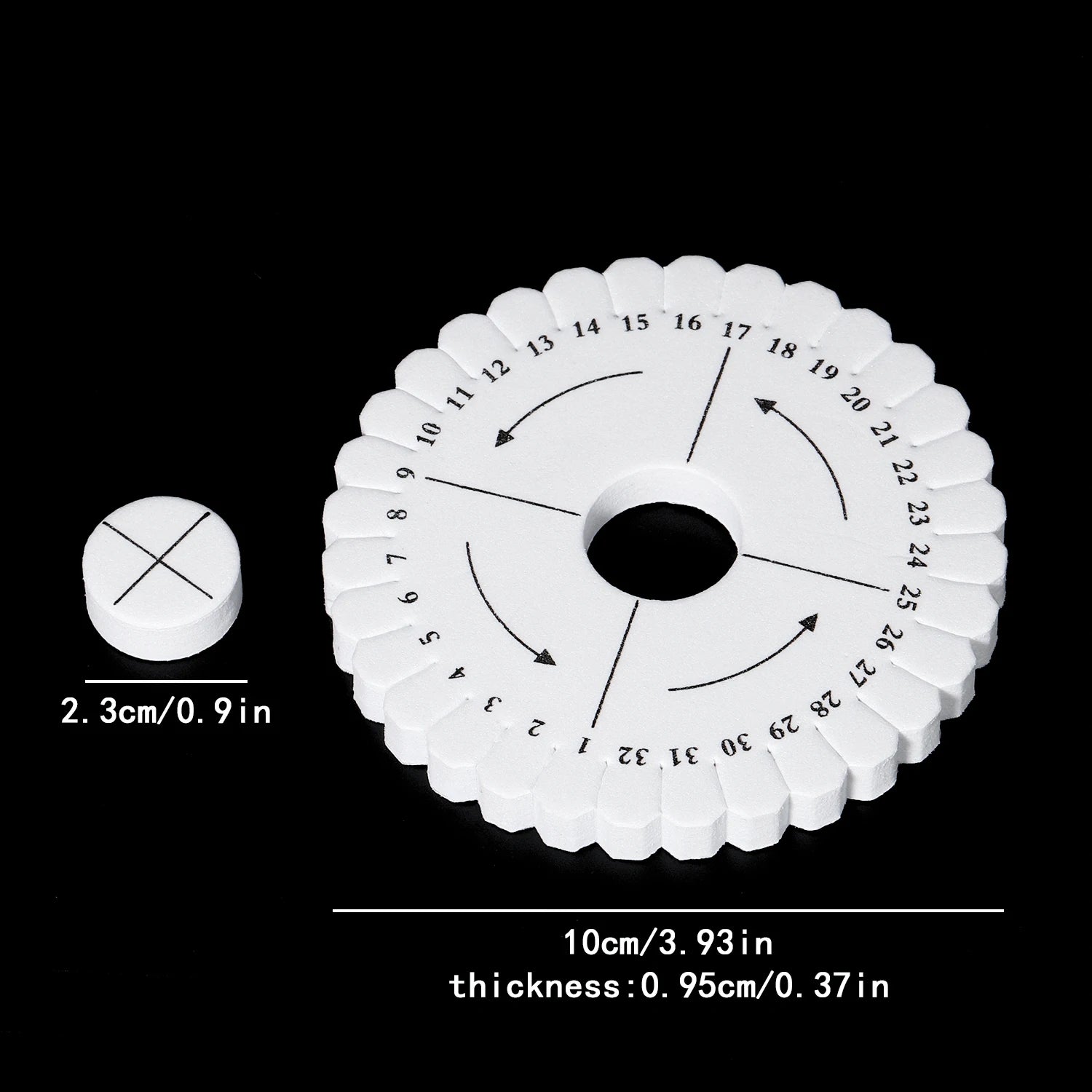 Round Square Knitting Kumihimo Beading Cord Disc Braiding Disk Tray Braided Plate Positioning Pin DIY Bracelet Weaving Board