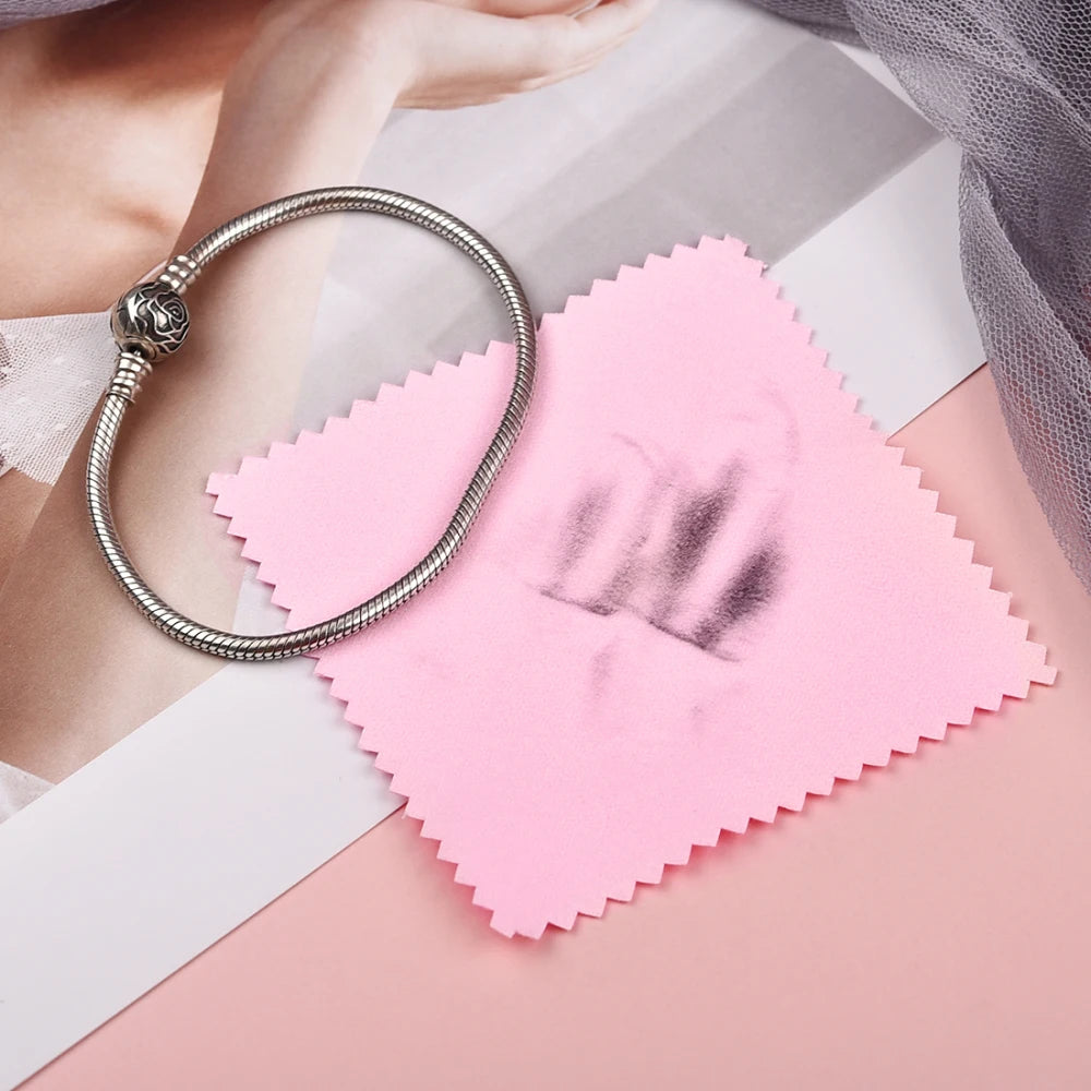 10-50pcs Polish Polishing Cloth Silver Color Cleaning Polishing Cloth Soft Clean Wipe Wiping Cloth For Silver Gold Jewelry Tool