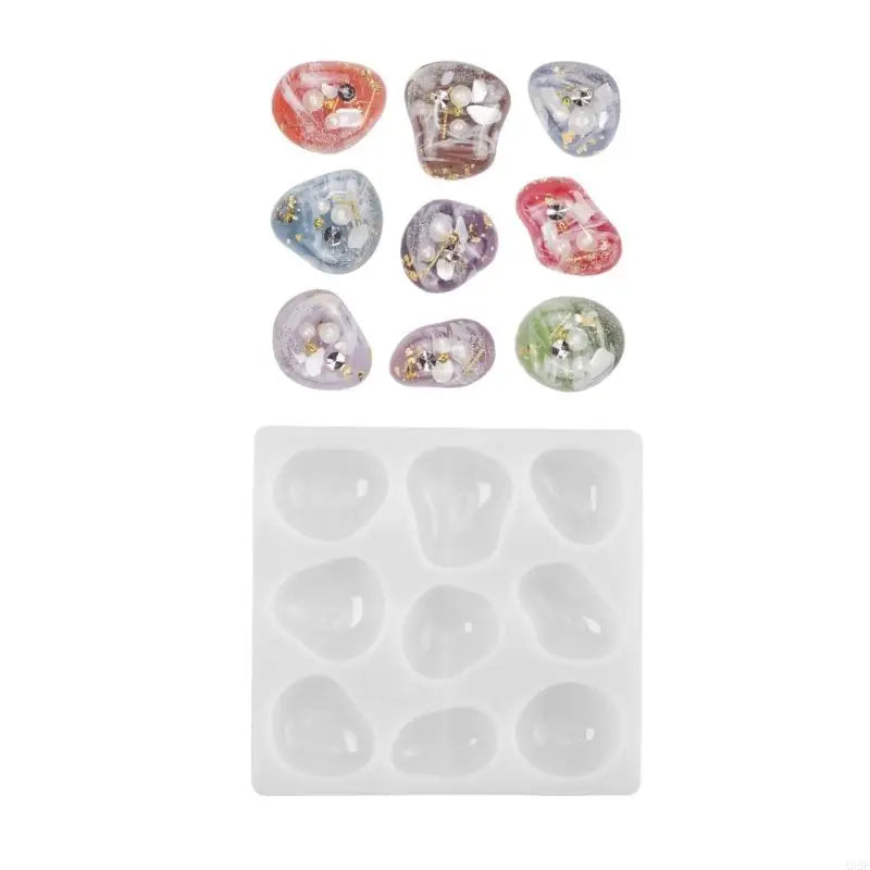 Easy Releasing Silicone Mold Handmade Pendant Making Molds Silicone Texture Suitable for Crafting Geometric Stone