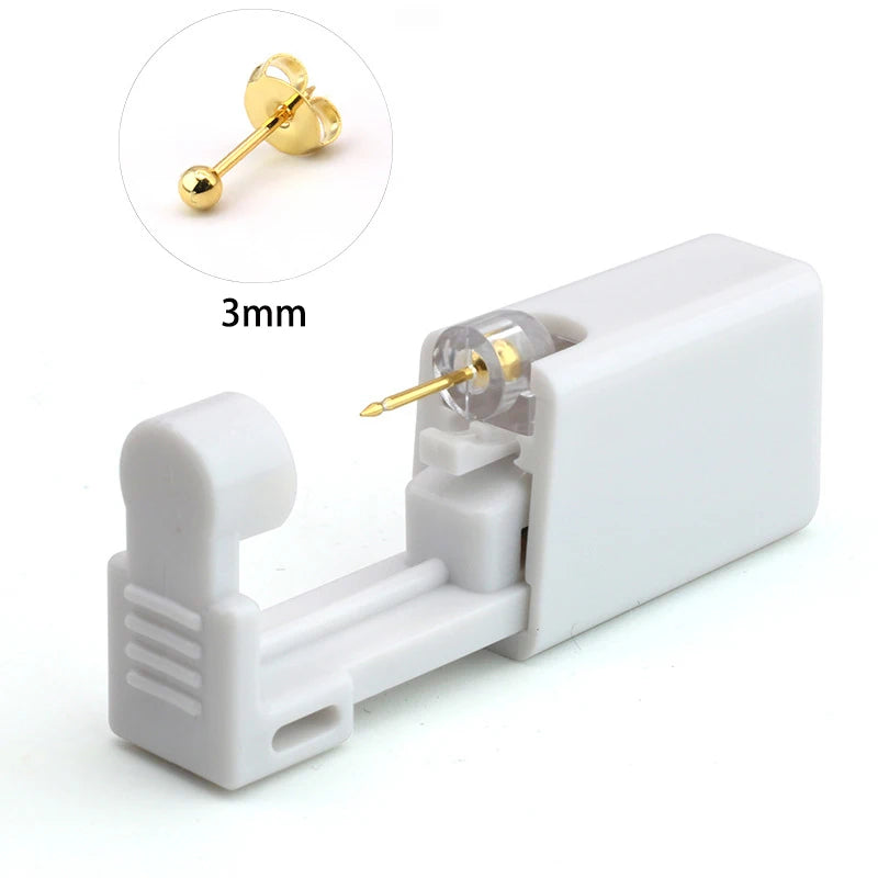 1pc Ear Stud Disposable Sterile Piercing Stud Gun Body Tragus Helix Earrings Safety Piercing Jewelry Tool Making Accessories