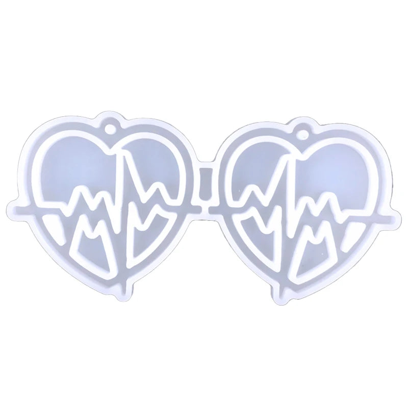 Valentine's Day Earrings Epoxy Resin Mold Eardrop Danglers Silicone Mould DIY Crafts Jewelry Pendants Casting Tools