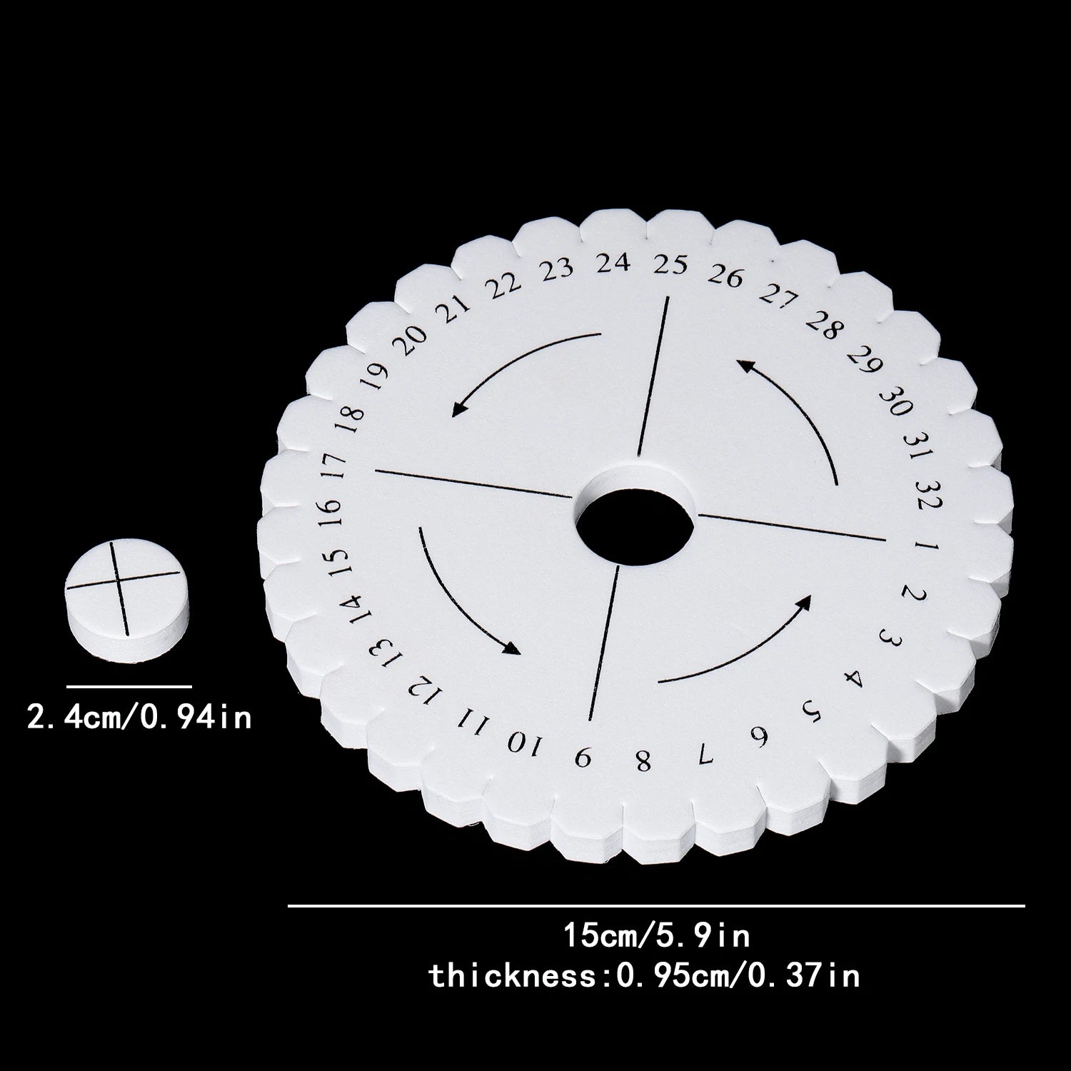 Round Square Knitting Kumihimo Beading Cord Disc Braiding Disk Tray Braided Plate Positioning Pin DIY Bracelet Weaving Board