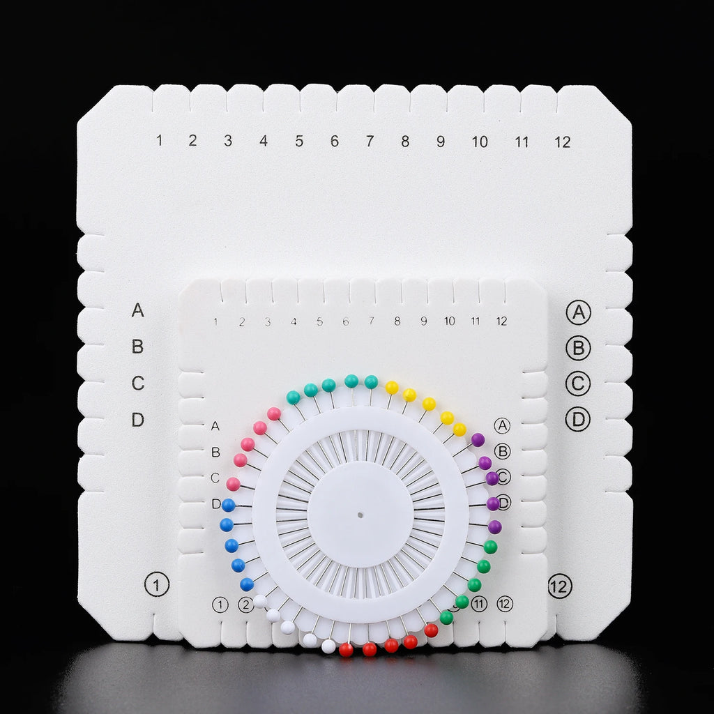 Round Square Knitting Kumihimo Beading Cord Disc Braiding Disk Tray Braided Plate Positioning Pin DIY Bracelet Weaving Board