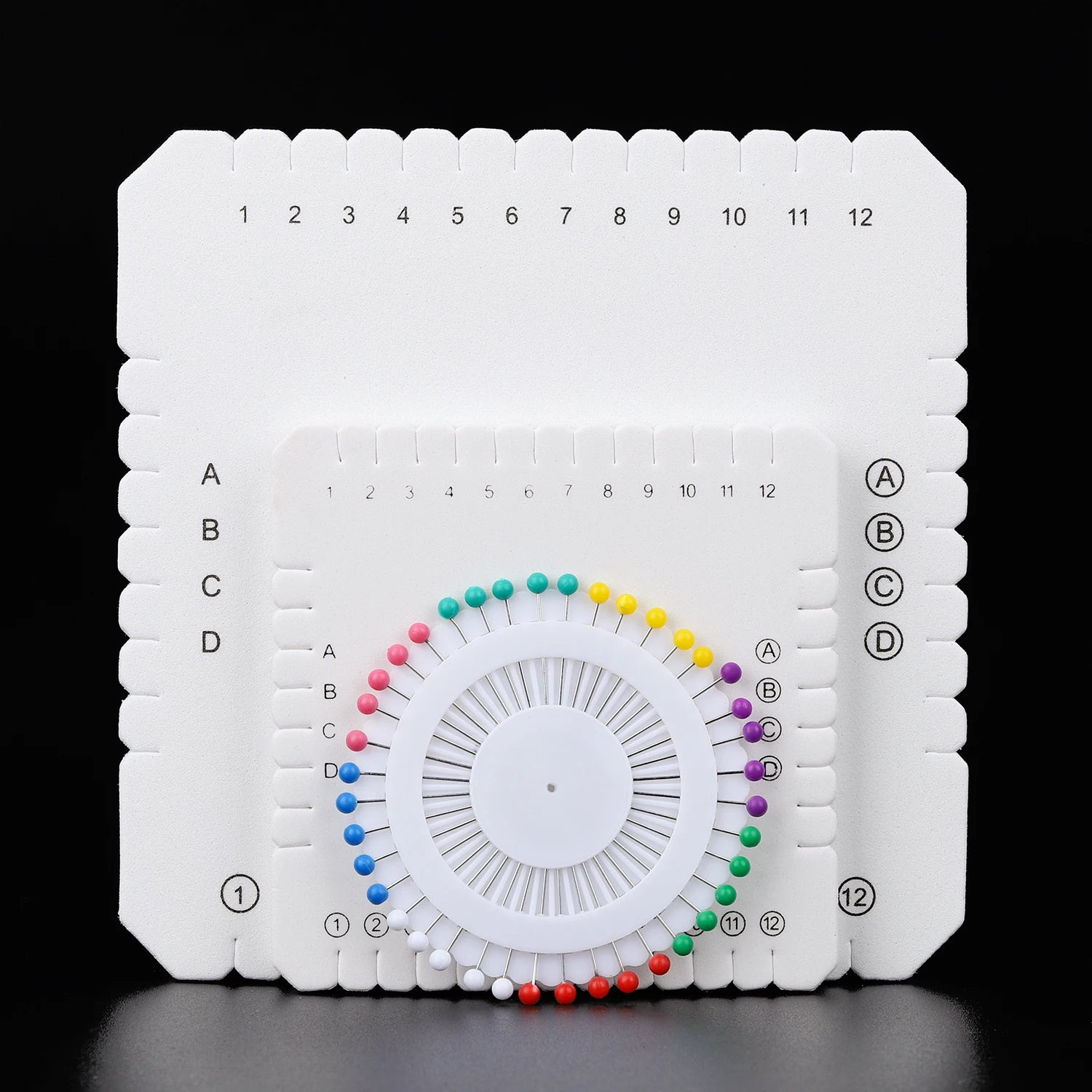 Round Square Knitting Kumihimo Beading Cord Disc Braiding Disk Tray Braided Plate Positioning Pin DIY Bracelet Weaving Board